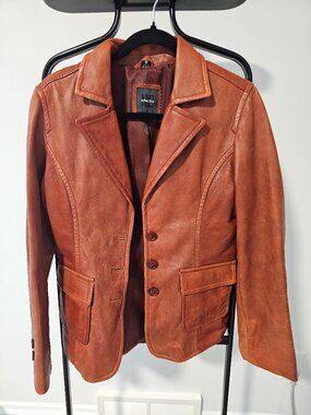 Whet Blu Leather Jacket Size 8